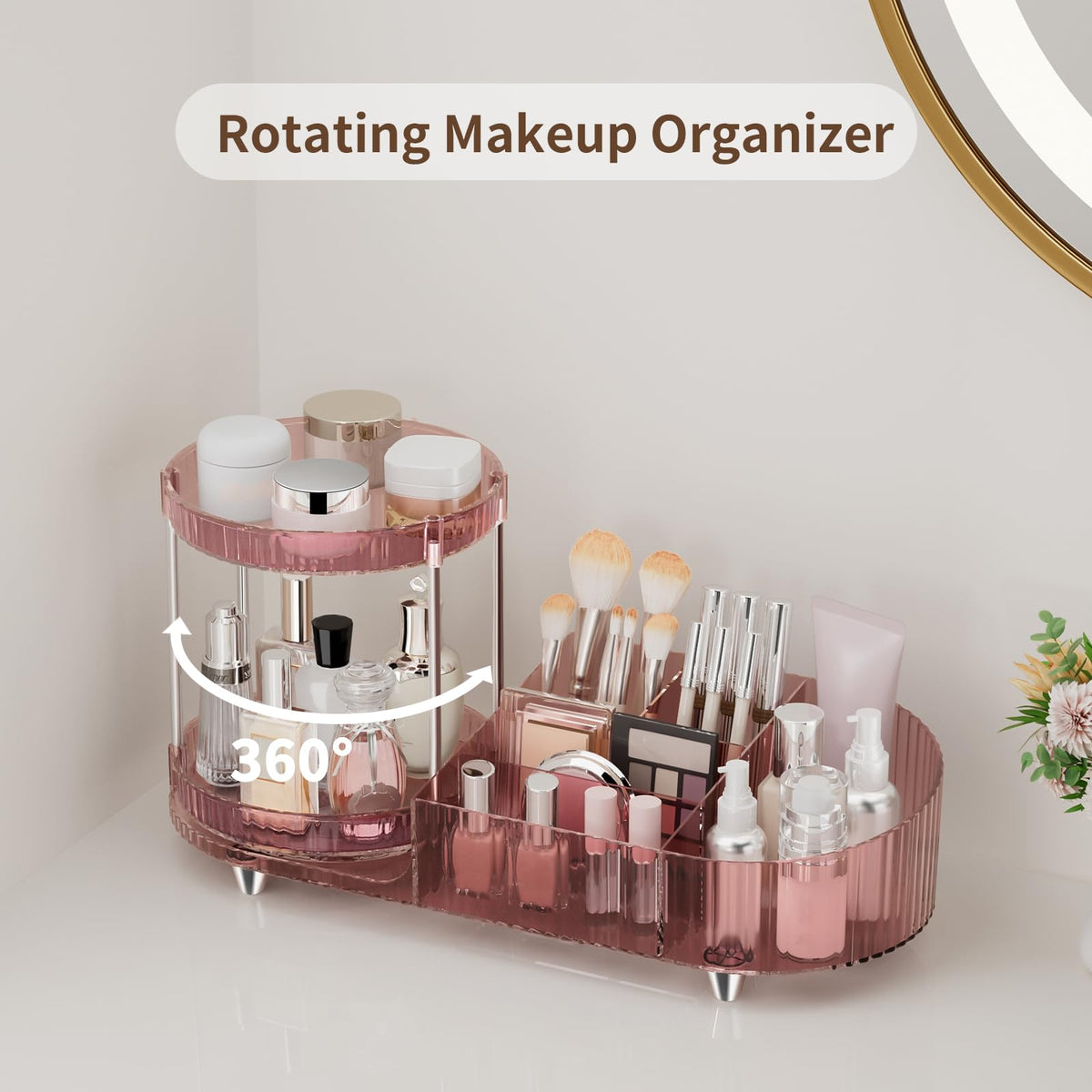 Jywantful perfume trays keep minis to full-size bottles at hand.