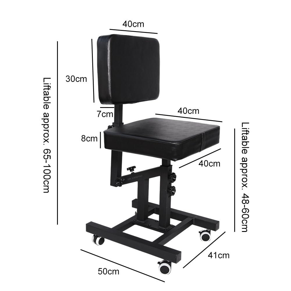 JZsmpmu tattoo chair features brushed metal and oil-waxed leather for durability and easy cleaning.