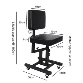 JZsmpmu tattoo chair features brushed metal and oil-waxed leather for durability and easy cleaning.