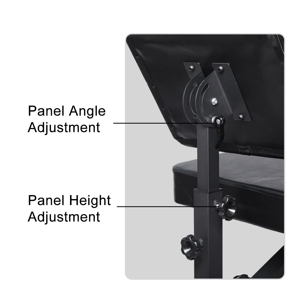 JZsmpmu tattoo chair shows height adjustment for ergonomic client positioning.