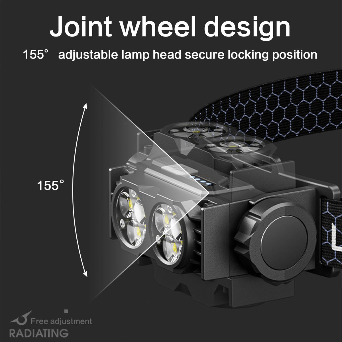 JZsmpmu magnetic base enables hands-free use on metal surfaces.