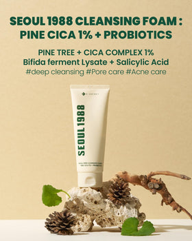 K-SECRET Seoul 1988 Cica Cleansing Foam with probiotics for balanced moisture