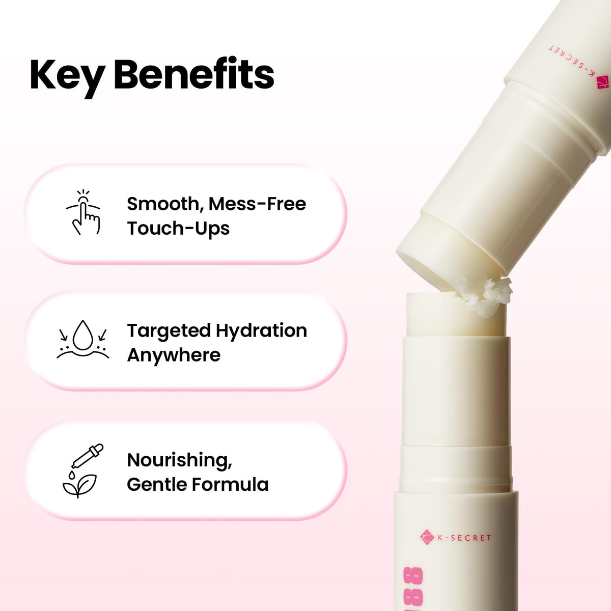 Eye-area application with K-SECRET SEOUL 1988 Collagen Multi Balm for moisture delivery