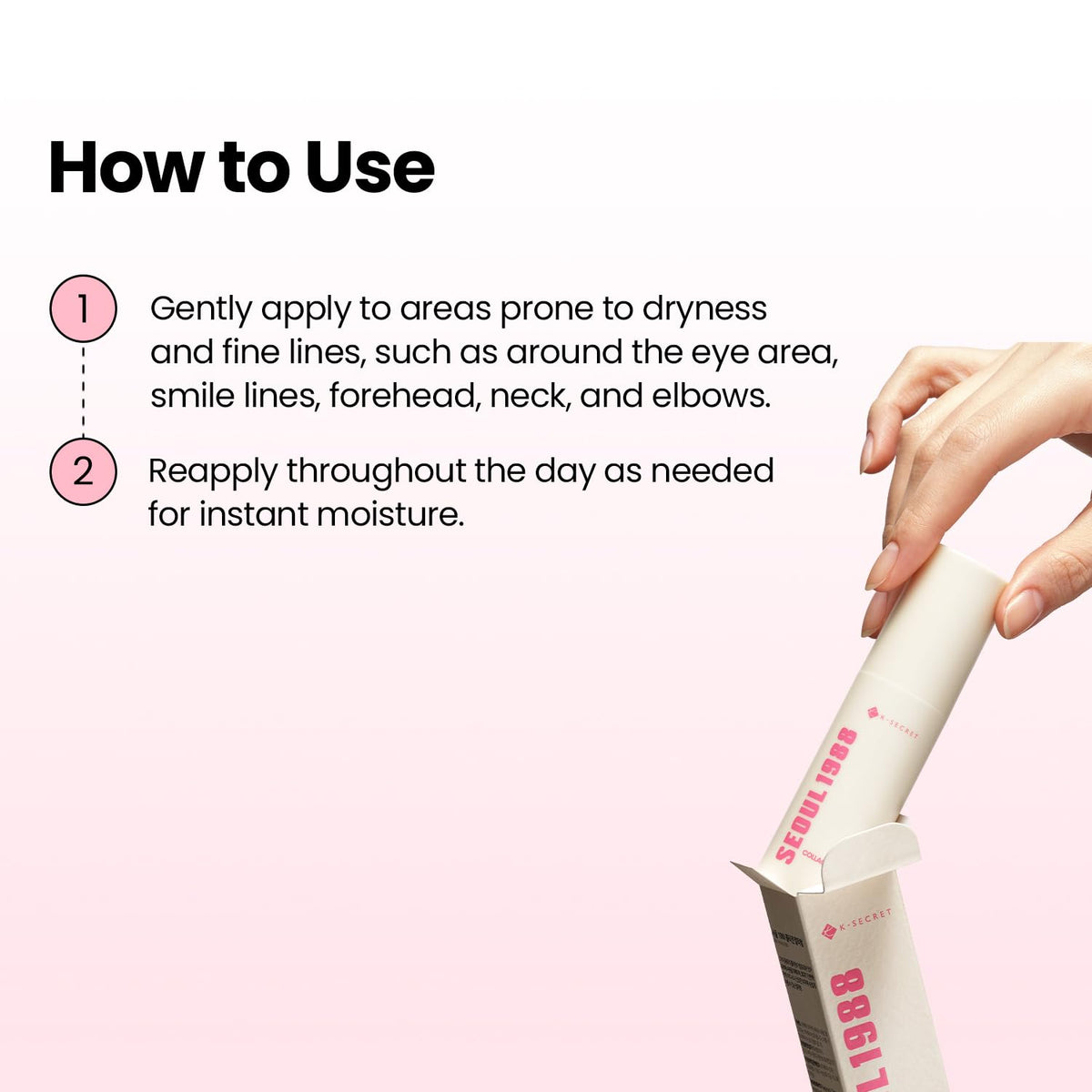 Lightweight finish of K-SECRET SEOUL 1988 Collagen Multi Balm melts softly