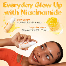 Packaging with Capsule Cream suggests hydration pairing for enhanced results