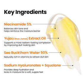 Yuja extract highlights add refreshing citrus notes for vitality in the cream.