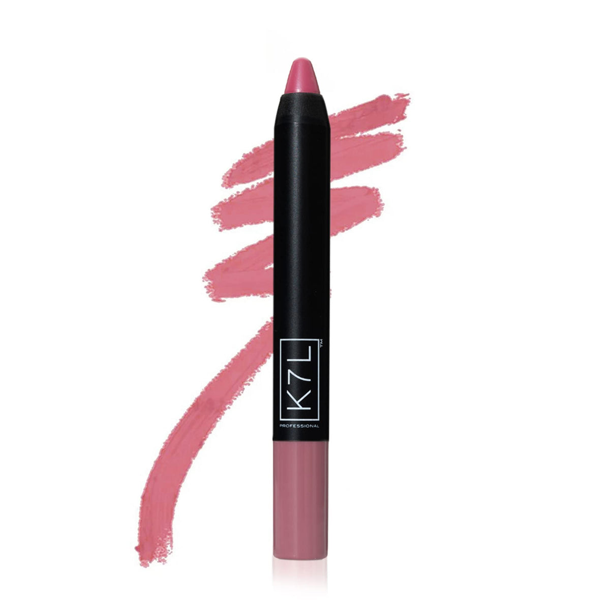 K7L lipsilk matte crayon, ultra-pigmented color with silky smooth texture.