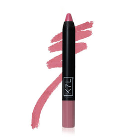 K7L lipsilk matte crayon, ultra-pigmented color with silky smooth texture.