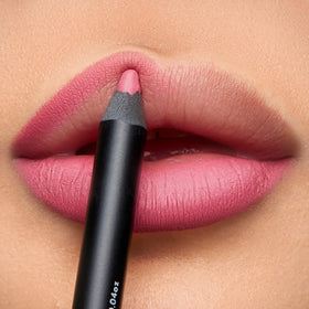 K7L Light Pink Lip Crayon brand shot highlighting vegan formula for everyday wear