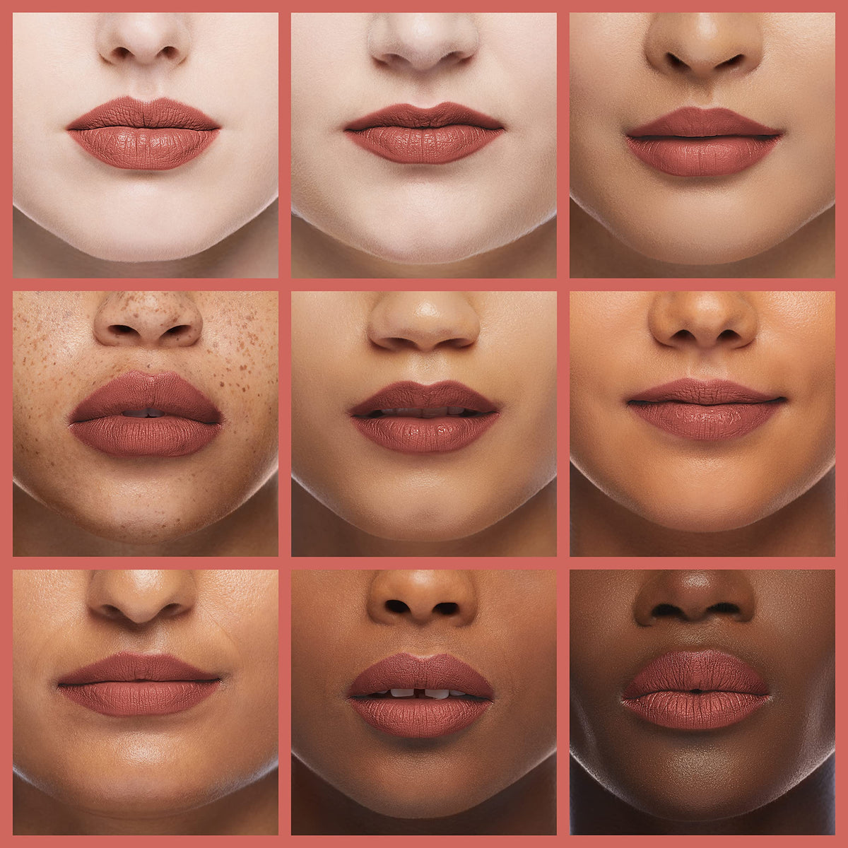 K7L Rustic Brown Lip Crayon Toast application close-up demonstrates smooth glide.