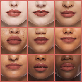 K7L Rustic Brown Lip Crayon Toast application close-up demonstrates smooth glide.