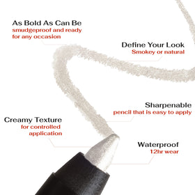 K7L Silver Shimmer Eyeliner Disco precision-tip enables easy, smooth application.
