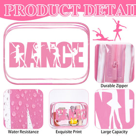 Kacctyen 12-pack dance makeup bags for organized travel and practice