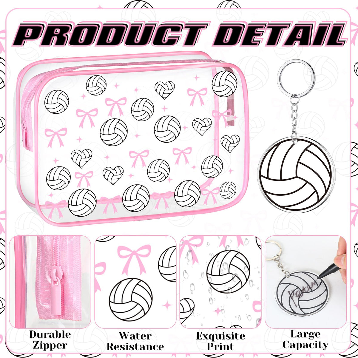 Kacctyen acrylic ball keychain shown with durable, lightweight design