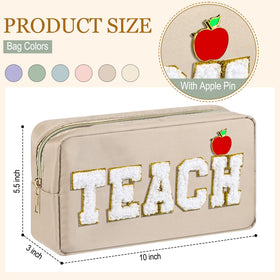 Kacctyen apple pins included, adding a teacher-themed touch to gifts.
