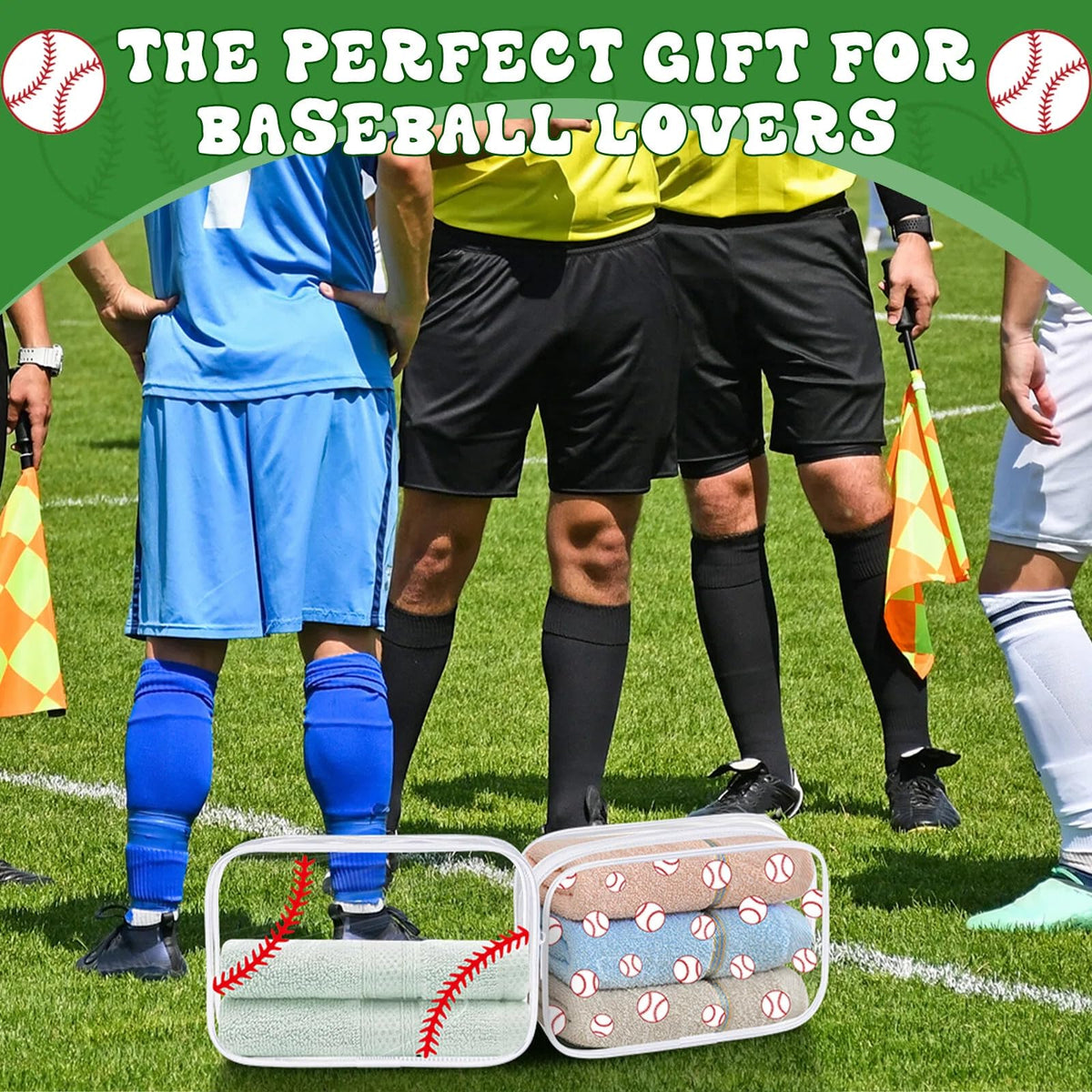 Kacctyen baseball pattern gift bag adds sporty style.