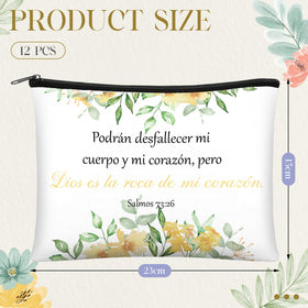 Kacctyen bible verse canvas pouches with uplifting messaging