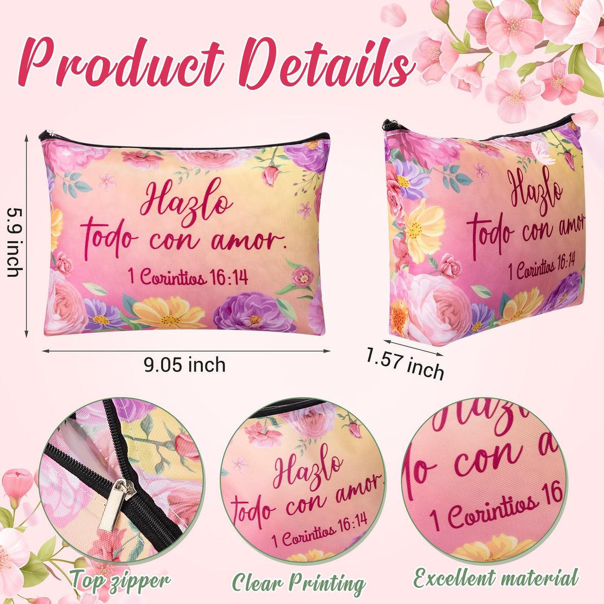 Kacctyen versatile pouch doubles as wallet or pencil case with durable 420D polyester
