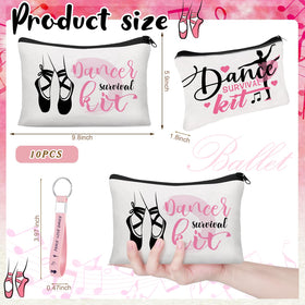 Kacctyen black dance makeup bag featuring durable zipper and easy cleaning.