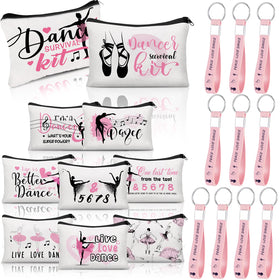 Kacctyen pink dance makeup bag with ample space for accessories.