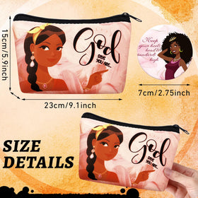 Kacctyen gift bundle with ten makeup bags and ten mirrors