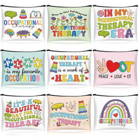Kacctyen occupational therapy bag set in colorful canvas for travel and organization.