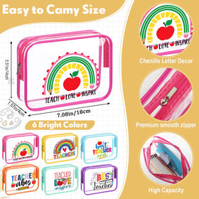 Kacctyen patterned teacher gift bags add color while offering practical storage.