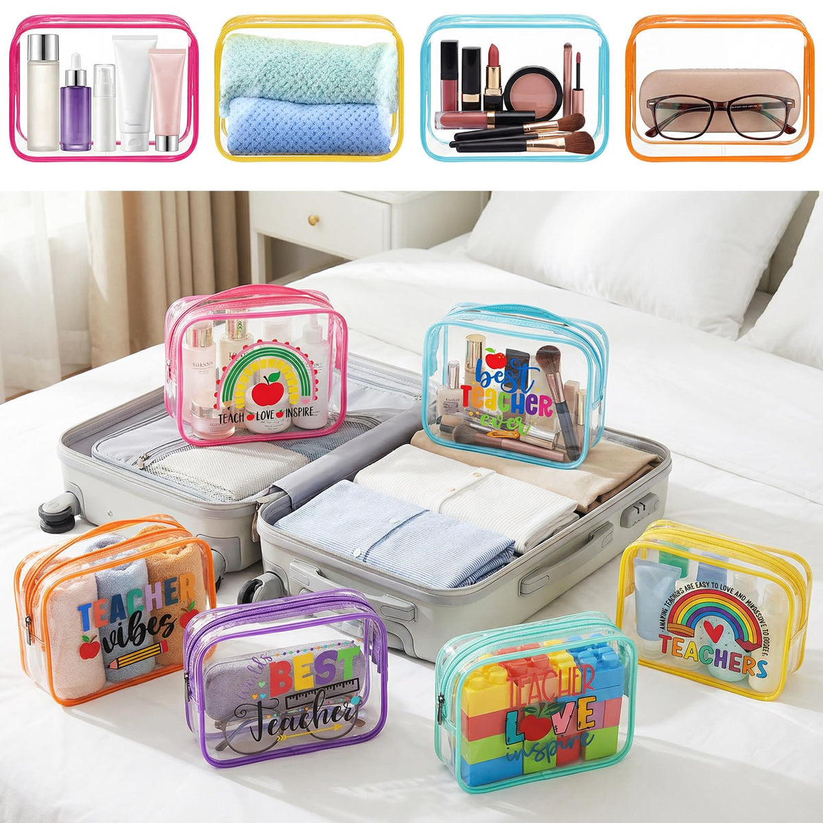 Kacctyen portable pouches for quick access in class or while traveling.