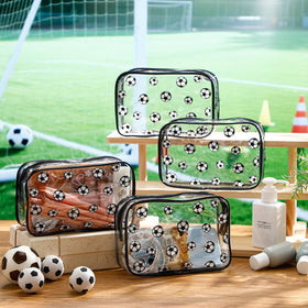 Kacctyen soccer clear makeup bag gift pack ready for gifting