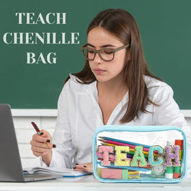 Kacctyen transparent top-opening pouch provides quick item access.