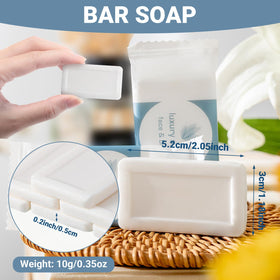 Kacctyen travel-size hand soap with individual wrapping for hotels.