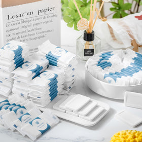 Kacctyen travel size soap compact design saves luggage space.