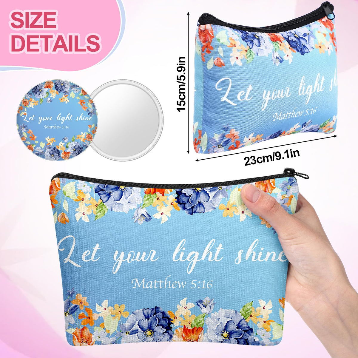 Kacctyen travel toiletry pouch keeps small essentials organized.