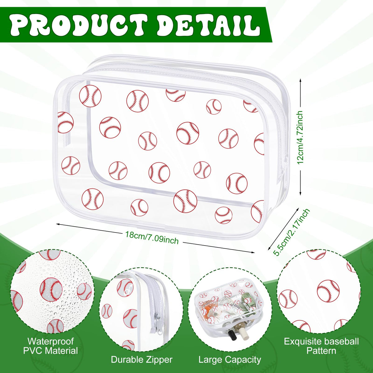 Kacctyen waterproof PVC bag keeps liquids safe during travel.