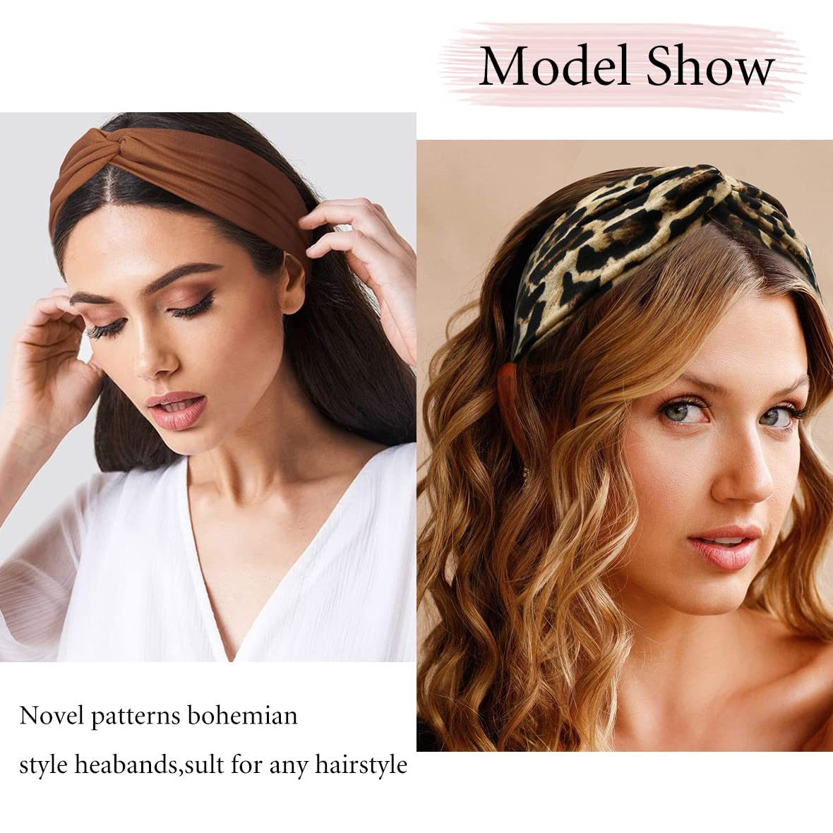 Floral cross head wrap by Kachanaa adds feminine flair while staying secure.