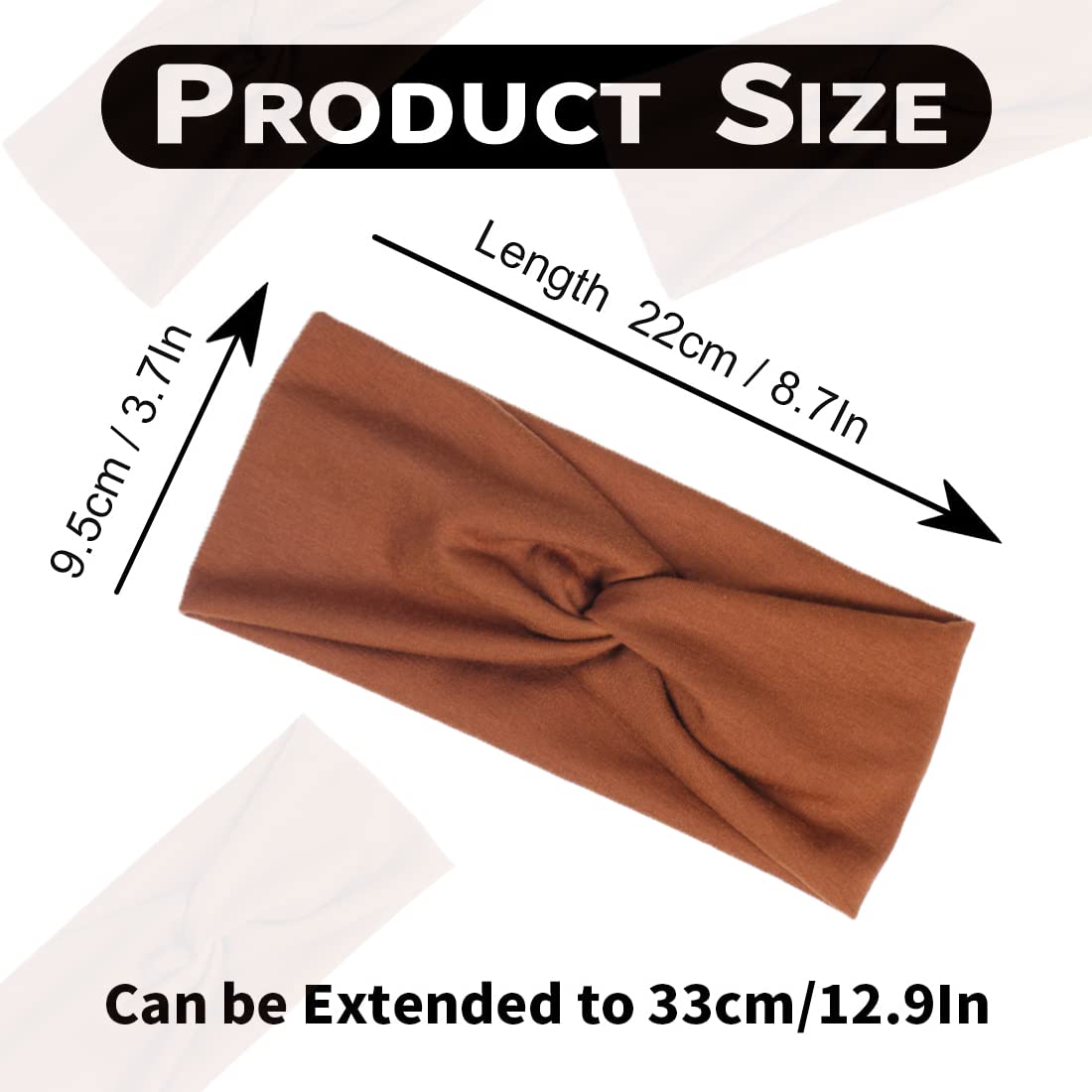 Kachanaa headbands non-slip design during workouts keeps hair in place.