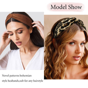 Kachanaa multi-color headbands set complements many outfits.