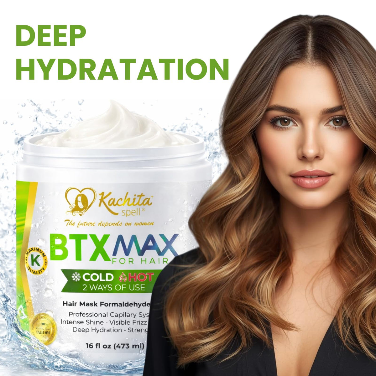 Kachita Spell BTXMAX bottle highlights heat-damage repair potential.