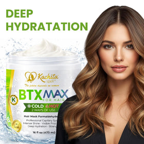 Kachita Spell BTXMAX bottle highlights heat-damage repair potential.