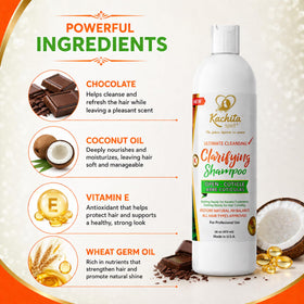 Kachita Spell Clarifying Shampoo before-treatment setup primes hair for keratin services.