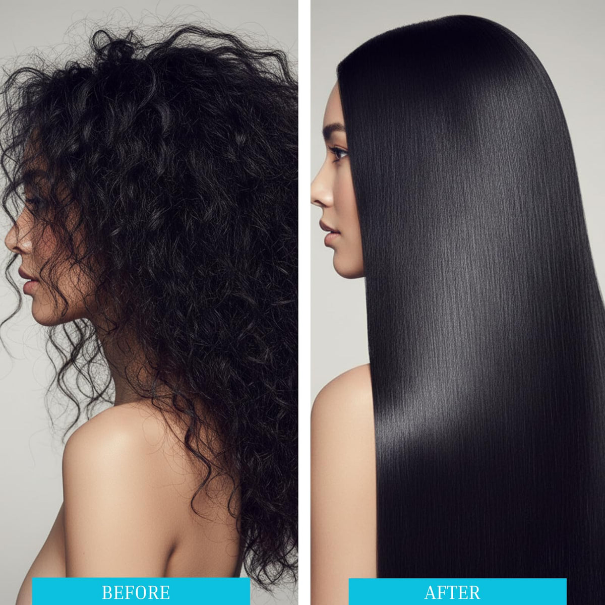 Kachita Spell salon-smooth hair demonstrates glossy, manageable strands after treatment.