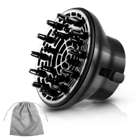 KAHEM Universal Hair Diffuser fits 1.77–2.76 in dryers for versatile styling
