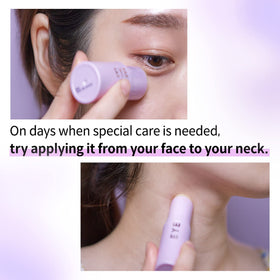 KAHI Eye Balm hydration visible as refreshed under-eye area.