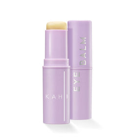 KAHI Eye Balm jar close-up showcases rich hydration for the delicate under-eye area.