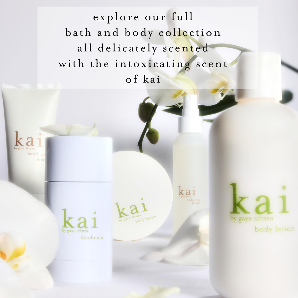 Kai Body Buffer usage tip visual showing scrub and rinse in a bath.