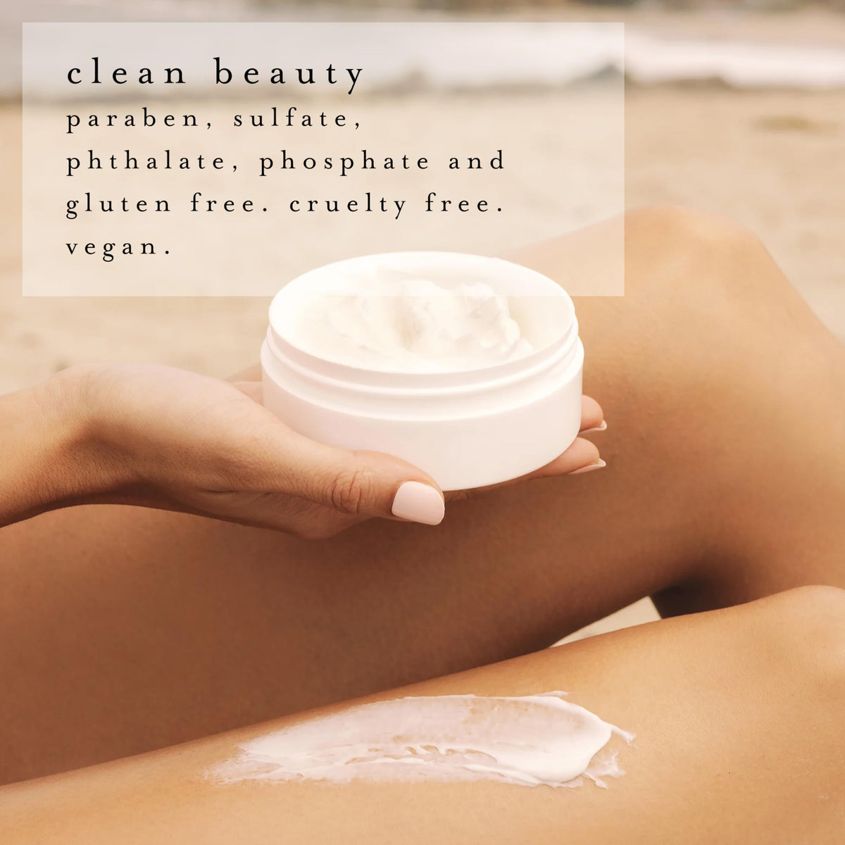Kai body butter close-up features safflower and apricot oils for softness.