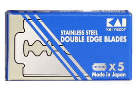 Kai Cutlery 50 blades packaging detail highlighting bulk value and steel quality.