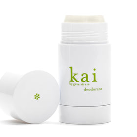 kai deodorant 2.6 oz bottle shows compact, travel-friendly packaging for dry, fresh wear