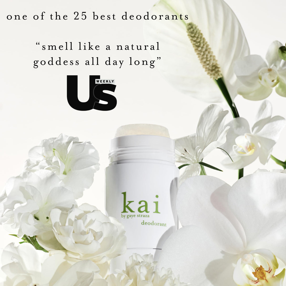 kai deodorant translucent formula highlighting skin-friendly hydration and a subtle kai scent throughout the day
