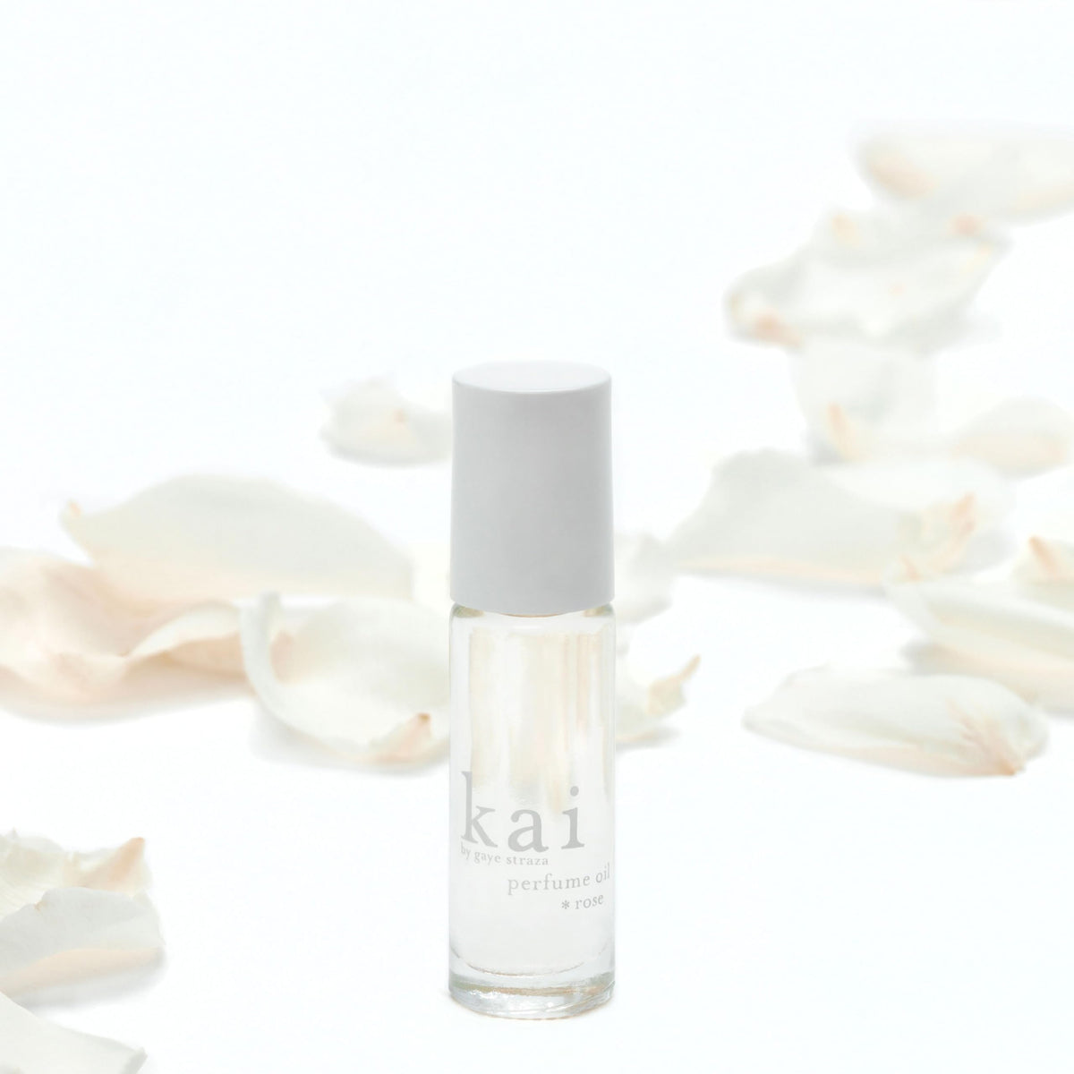 Kai perfume oil roll-on application provides convenient, alcohol-free scent